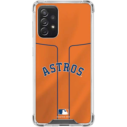 MLB Houston Astros Jersey Alternate Galaxy A72 5G Clear Case